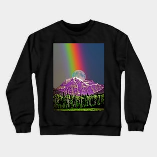 Rainbow Moon Crewneck Sweatshirt